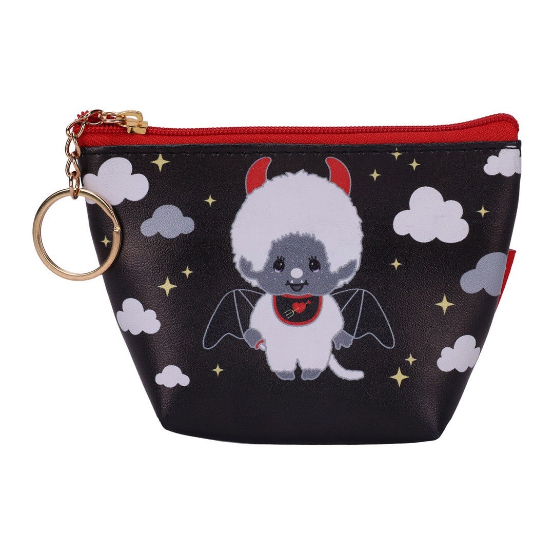 Monchhichi Devil in the Sky Black Coin Purse | Monkey Pants